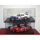 Two boxed collectors race cars, similar F1 cars and Lamborghini (5)