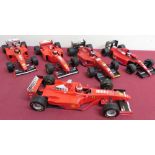 Hot Wheels 1:18 Minichamps etc F18 scale model Ferrari's, incl. By Eddie Irvine (3) Berger (2) (5)