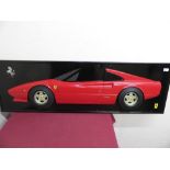 Wall mounted half model of a Ferrari sports car on black backboard (137cm)