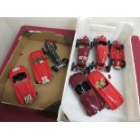 Burago Hot Wheels and other manufacturers 1:18 scale model vintage and veteran Ferrari's (8)