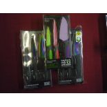 As new Taylor Eyewitness three piece knife set