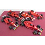 Hot Wheels 1:18 scale model Ferrari's Michael Schumacher collection, No. 2, 5, 6, 27 and 28 race