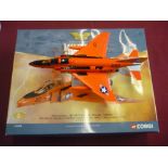 Four boxed Corgi aircraft including Boeing B52 two Phantom jets, and Hunter (4)