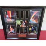 Framed and mounted Star Trek montage series 2 original film cells Ltd.ed. No.41/100