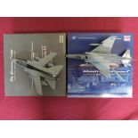 Three boxed HM Air Power series .172 scale models of F4 Phantom in various livery and a similar