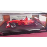 Hot Wheels 1:8 model Ferrari F1 2000 replica, signed by Rubens Barrichello, limited to 100