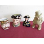 Military interest - Royal Doulton character jug Monty D6202, Bovey model of standing Winston