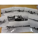 Ten photographic prints by Barry Greenslade (31.5cm x 20.5cm) depicting SR71 Blackbird, U2 Lockeed