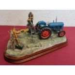 Border Fine Arts model B0832 "Days Work Ditching", on wooden plinth