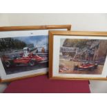 Juan Carlos Ferrigno "Jody Scheckter - 1979 World Champion", signed by artist and Jody Scheckter, "