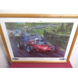 Nicholas Watts "John Surtees - World Champion 1964", limited edition print no. 84/500 signed by