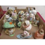 Collection of Beswick Beatrix Potter figures: Tinny Willie, Tommy Brock, Miss Moppet etc (20)