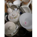 Copeland soup cruet, EPNS sugar sifter lacking liner, and a selection of other table ware