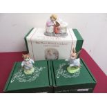 John Beswick Beatrix Potter figures: Benjamin Bunny, Tom Kitten, Peter Rabbit, Jemima Puddleduck,