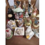 Collection of Beswick Beatrix Potter figures: Mrs Tittle mouse, Tabitha Twitchit, Tailor of