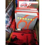 Ferrari Anniversary 1947 - 2007 and Ferrari 1947 - 1997 two hard bound books, other related