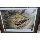Framed and mounted print "Wheel In The Middle Of The Air" by S W Ferguson, limited edition no. 128/