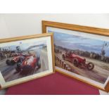 Alan Fearnley "Gonzalez At Silverstone" and "The Birth Of The Prancing Horse", limited edition