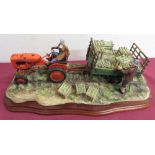 Large Border Fine Arts model 'Cut and Crafted' BO649, on wooden plinth in box with original