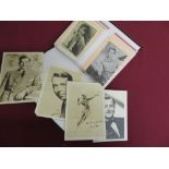 Small collection of photographs of post 1940s film stars, some signed including: Cathleen Ryan etc