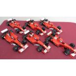 Hot Wheels 1:18 scale model Ferrari's, all No. 2 race number (6)
