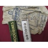 Set of Maclay's Ales dominos in Wills's Woodbines tin, a set of Guinness waistcoat buttons in
