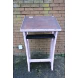 Church style Lectern with internal shelf and pierced cross shaped detail to the sides