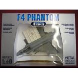 Two boxed Franklin mint metal diecast 1:48 F4 Phantoms
