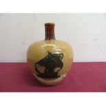 Doulton Lambeth Whisky flagon "Special Highland Whisky", impressed marks to the base and
