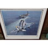 Framed and mounted print "Silver Kite 211" by Philip West, limited edition no.50/750 , signed by the