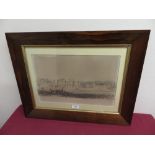 J W Ramsden, Duncomb Park, lith by W et R Hanson, in rosewood frame, 25cm x 40cm
