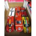 Six various manufacturers 1:18 scale Ferrari saloon and other racing cars