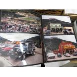 Five albums containing photographic prints of ships, oil rigs and service vessels, American cars,