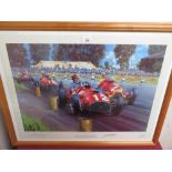 Nicholas Watts "Ferrari - The First Grand Prix Victory" limited edition colour print no. 256/500,