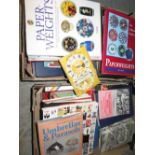 Collection of various books including art reference, Hull interest etc (two boxes)