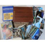 Collection of used All World stamps, mostly post Geo. Vl incl. Cayman Islands, Nigeria, Finland,