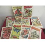 Large collection of 1980's Beano, Dandy, Warlord, Victor and other comics with Kenner Ltd.ed No.1