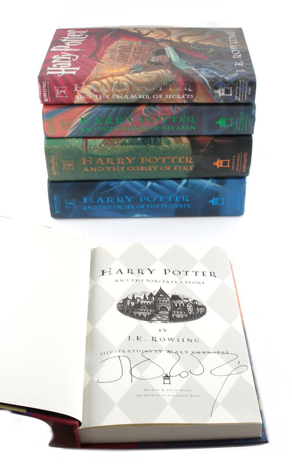 Property of a lady - ROWLING, J.K. - Harry Potter - five signed first American editions,