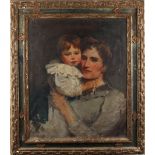 Property of a lady - William Henry Margetson (1861-1940) - 'PORTRAIT OF F. PARKINSON & HER SON