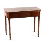 Property of a gentleman - an early 19th century George IV mahogany foldover gate-leg tea table