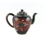 Property of a deceased estate - a small Japanese cloisonne teapot, Meiji period (1868-1912), 3.