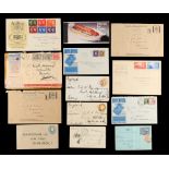 Property of a deceased estate - postage stamps - a few covers including an 1857 'Ship Letter', two