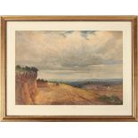 Property of a gentleman - G. Lewis Luker (exh. 1880-1901) - A COUNTRY SCENE - watercolour, 19 by