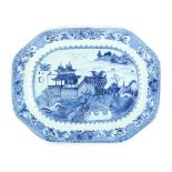 Property of a deceased estate - an 18th century Chinese Qianlong period blue & white exportware