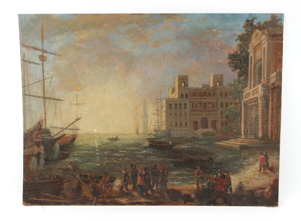 Property of a gentleman - manner of Claude Joseph Vernet, late 19th / early 20th century - A HARBOUR