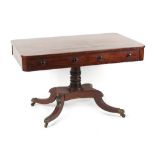 Property of a gentleman - an early 19th century Regency period mahogany & rosewood banded pedestal
