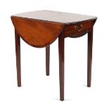 Property of o gentleman - an early 19th century George III mahogany & crossbanded oval topped