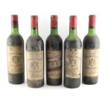 Property of a lady - Bordeaux, Saint Emilion - Chateau Tertre Daugay, Grand Cru, 1966, five bottles,