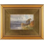 Property of a lady - Arthur Tucker (1864-1929) - LAKE WINDERMERE - watercolour, 6.7 by 10.5ins. (