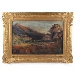 Property of a lady - late 19th century - LANDSCAPE - oil on canvas, 14 by 21ins. (35.6 by 53.3cms.),